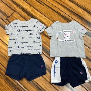 Champion Shirt and Shorts Sets